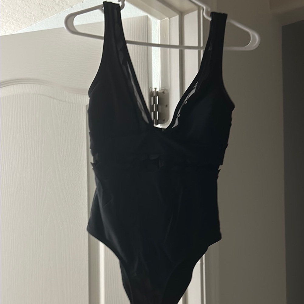 Black One-Piece Swimsuit
